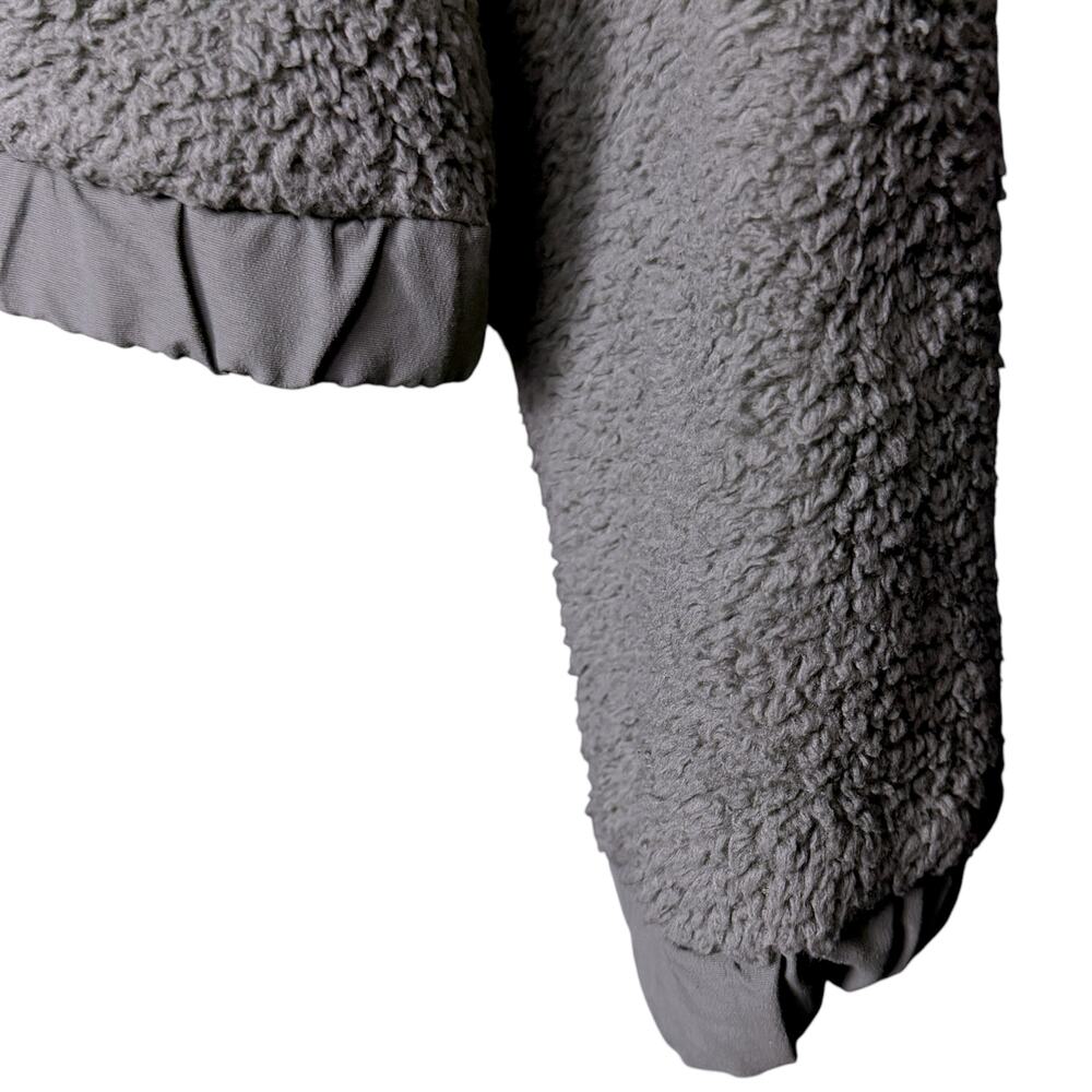 Vuori Women's Size Medium Gray Fleece Cozy Sherpa Full Zip Jacket Workout Run - Picture 5 of 10